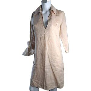 Womens SISLEY LINEN Knee Length DRESS S